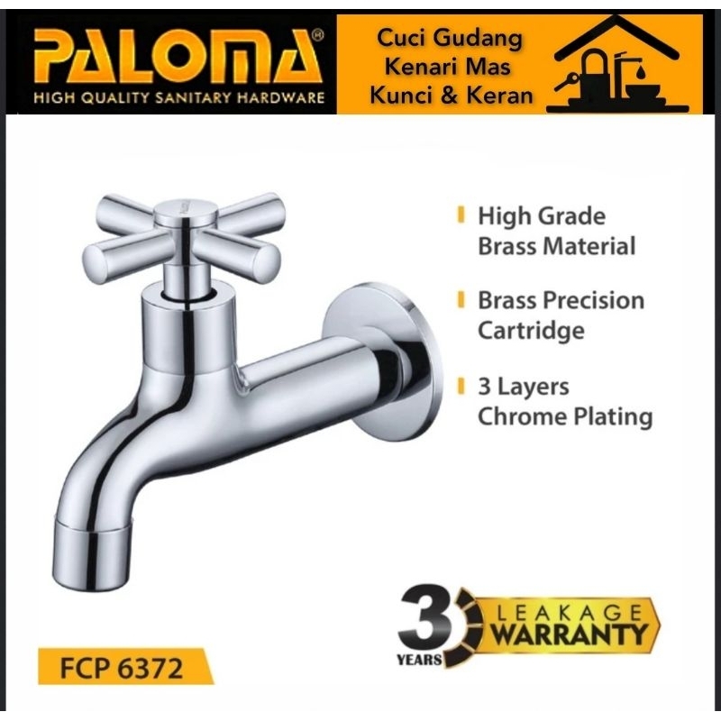 PALOMA FCP 6372 Keran Dinding Keran Wudhu Keran Bak Air Kran Wall