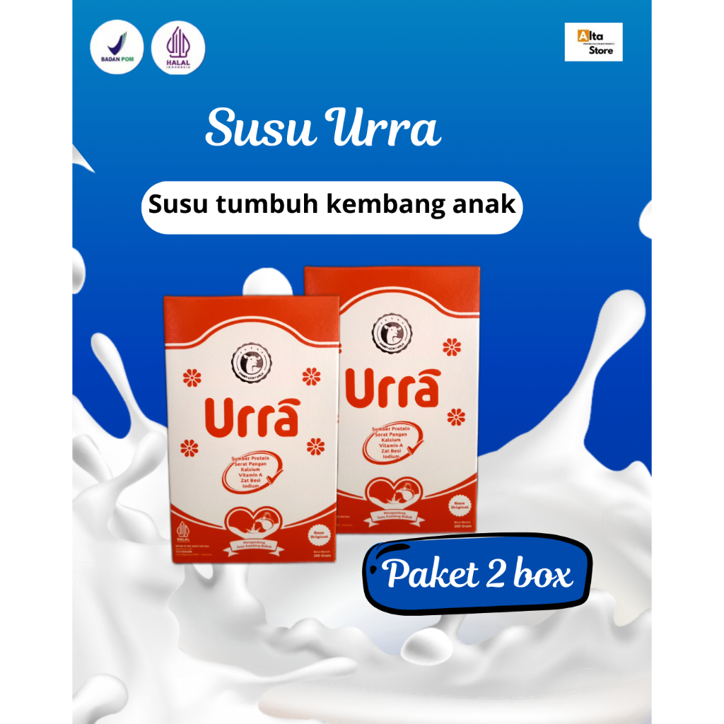 

PAKET 2 BOX URRA - URRA SUSU KAMBING SANEEN PENAMBAHAN BERAT BADAN ANAK Jakarta