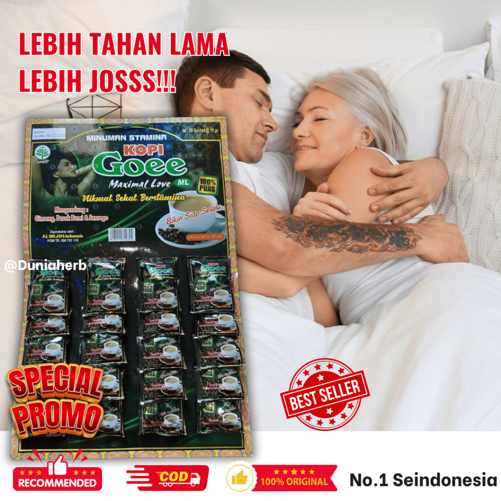 

Kopi Goee Stamina Pria Papan 20 Sachet Original