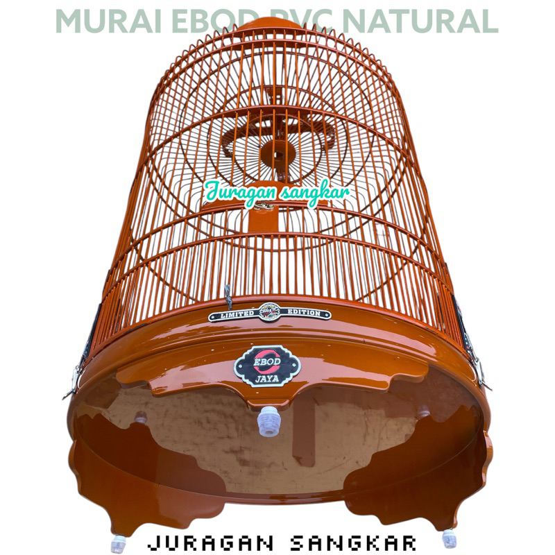 SANGKAR KANDANG MURAI EBOD PVC NATURAL