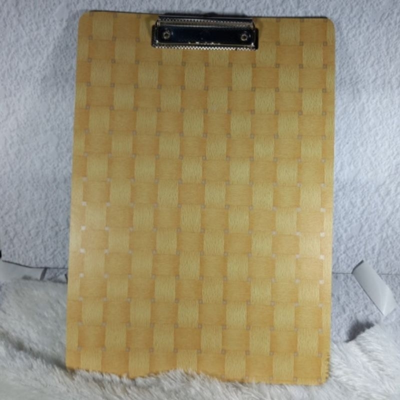 

Papan Ujian alas ujian Clipboard motif kayu ukuran F4