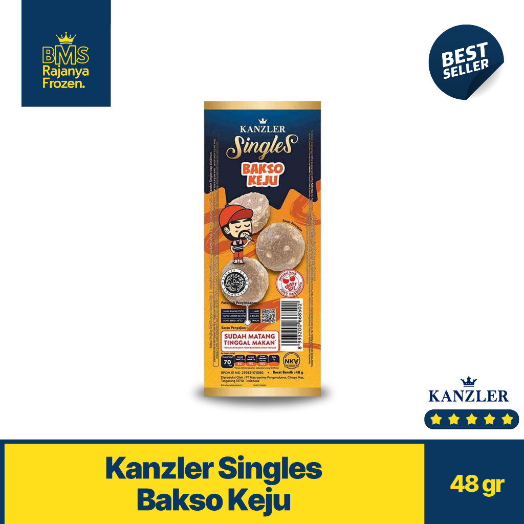 

Kanzler Singles Bakso Keju 48gr I Siap Saji Bisa Langsung Dimakan