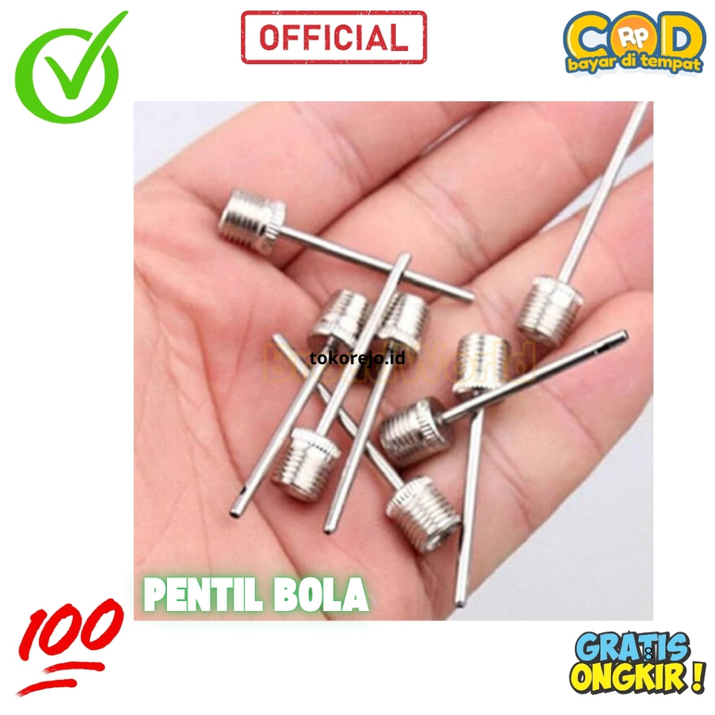 Pin Cop Pompa Angin / Pompa Bola Pentil Stainless /Jarum Pentil Pompa Untuk Pompa Bola Olahraga