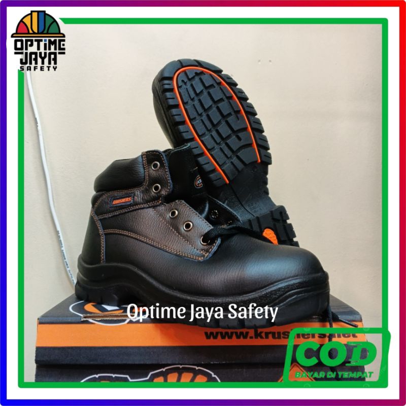 Sepatu Safety Krushers DALLAS Original - Safety Shoes Krushers DALLAS Black
