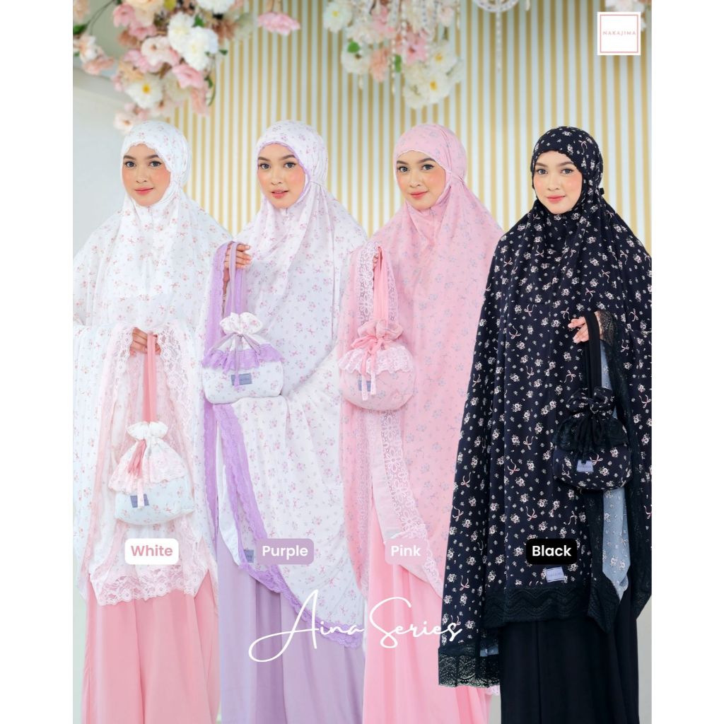 NEW Mukena Katun Rayon Aina Series
