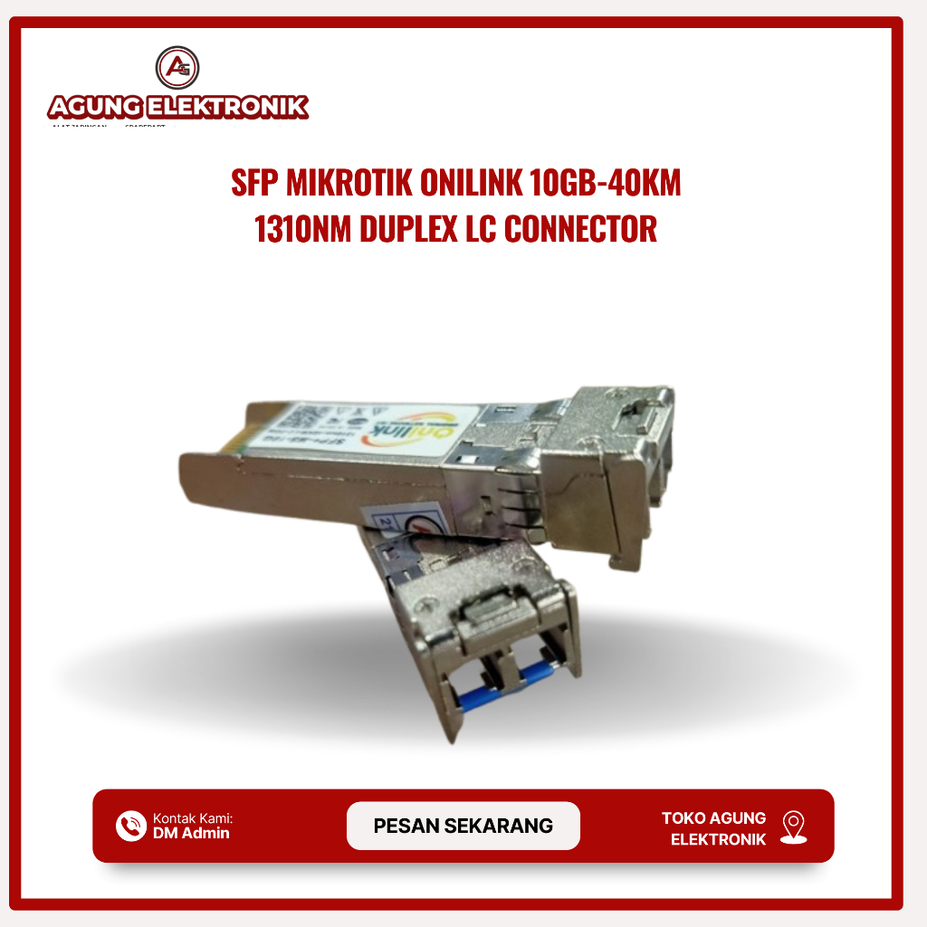 SFP+ 10G LC DUPLEX 40KM ONILINK ( DUAL CORE ) / SFP PLUS LC 40 KM