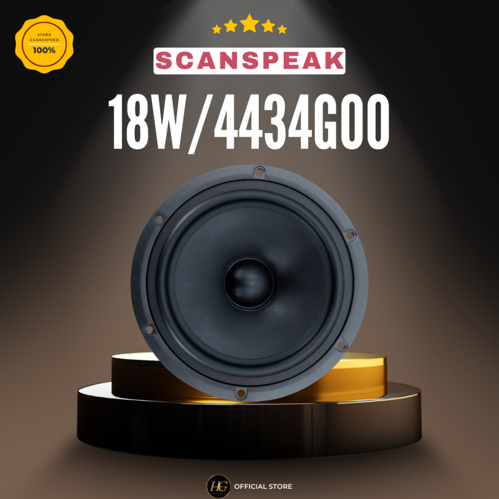 Speaker Midbass Midwoofer 6 inch ScanSpeak 18W/4434G00