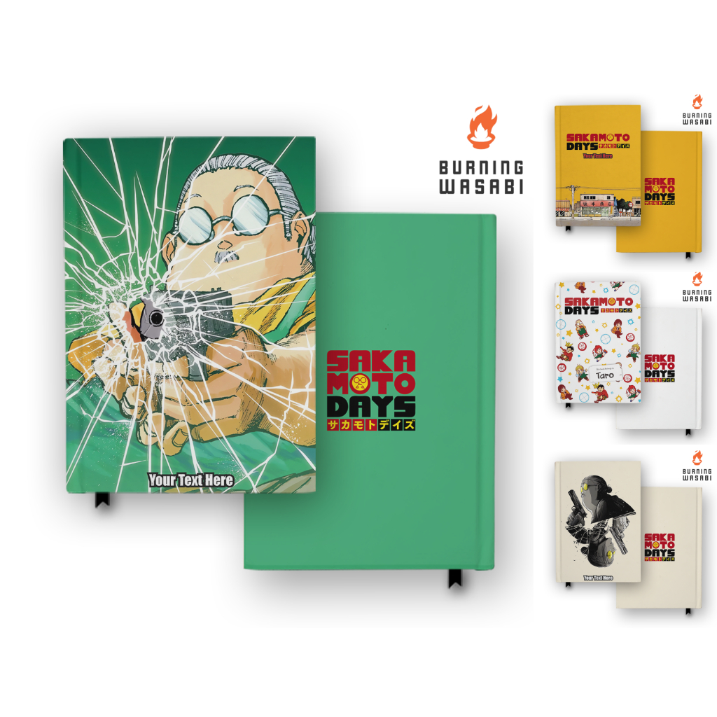 

Buku Catatan Notebook Sakamoto Days Manga Anime Agenda Jurnal Diary Custom Hardcover Burning Wasabi