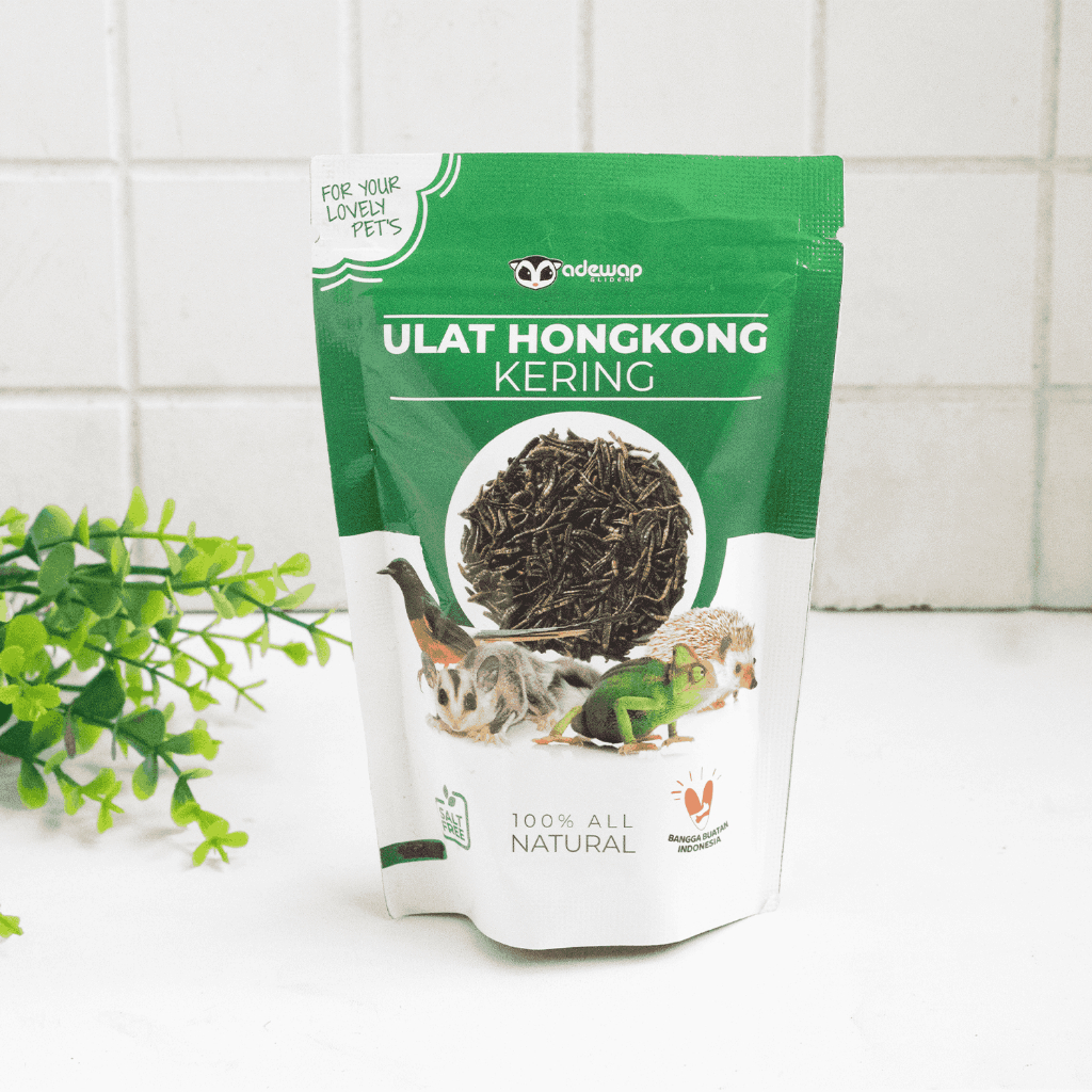 ADEWAP GLIDER Ulat Hongkong Kering 40gr Dried mealworm Sugar Glider