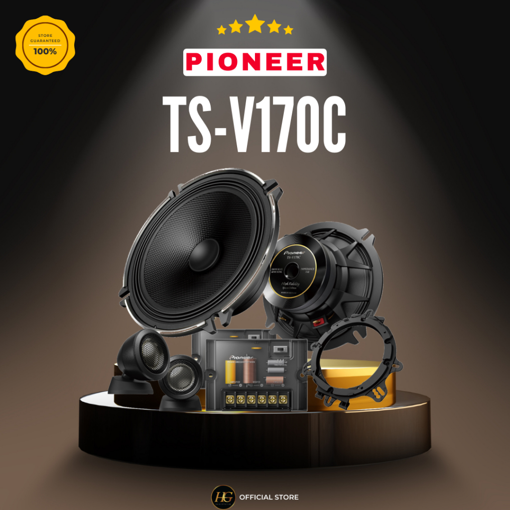 Pioneer TS-V170C (Hi-Res) 17 cm Component Speaker Package