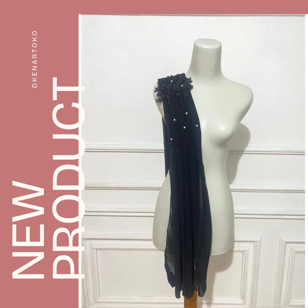 Selendang Kebaya Tille Polos|Kualitas dan Kenyamanan| Selendang Kebaya Tille Polos