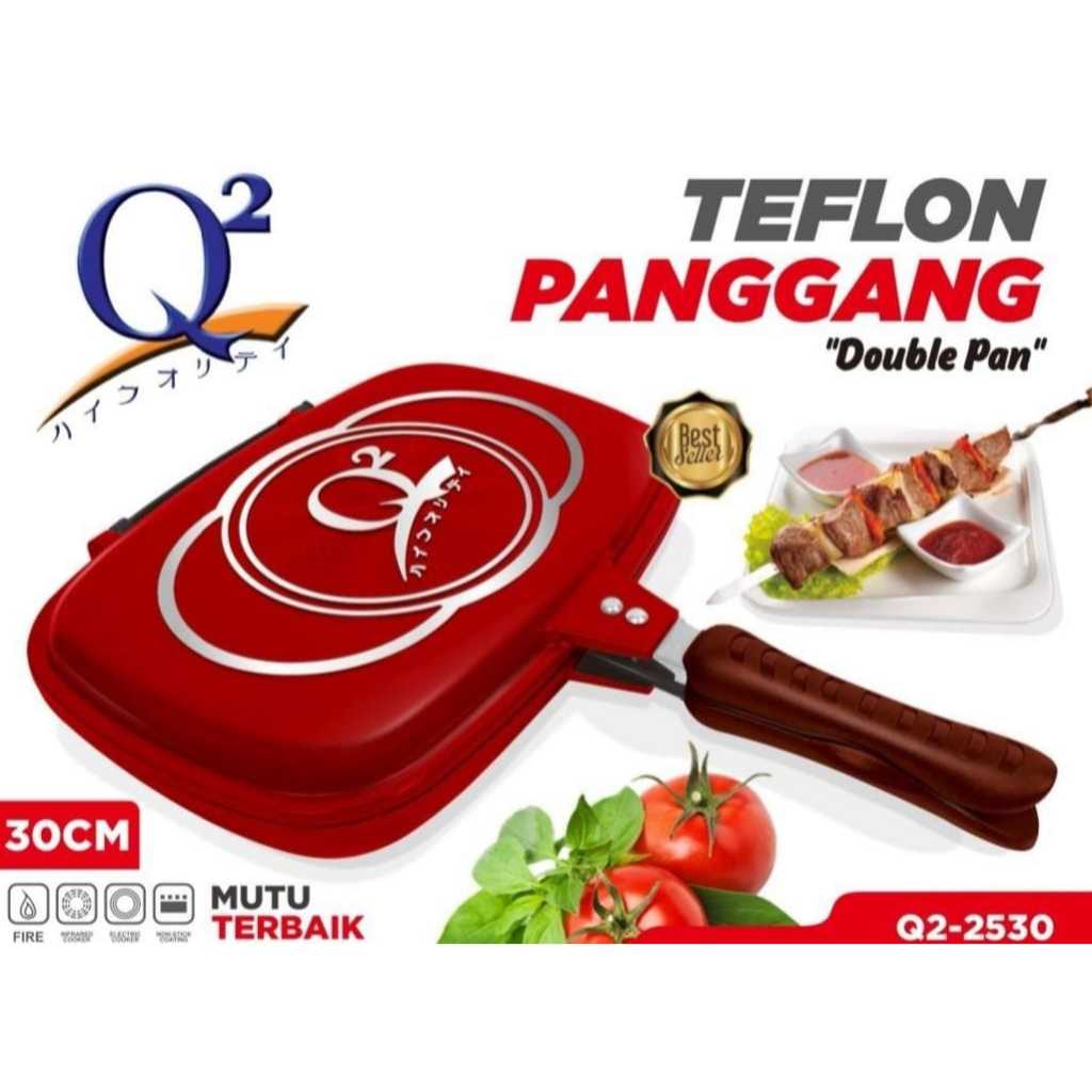 Double Pan Q2 Teflon Panggangan Titanium Double Pan Standard DOUBLE PAN TEFLON / PANGGANGAN DOUBLE P