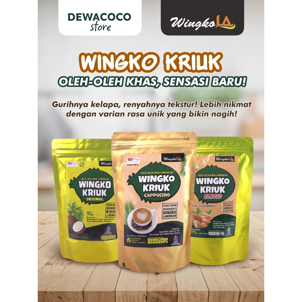 

Wingko Kriuk Renyah - Oleh-Oleh Khas Lamongan | Camilan Kelapa Gurih & Variasi Rasa Unik