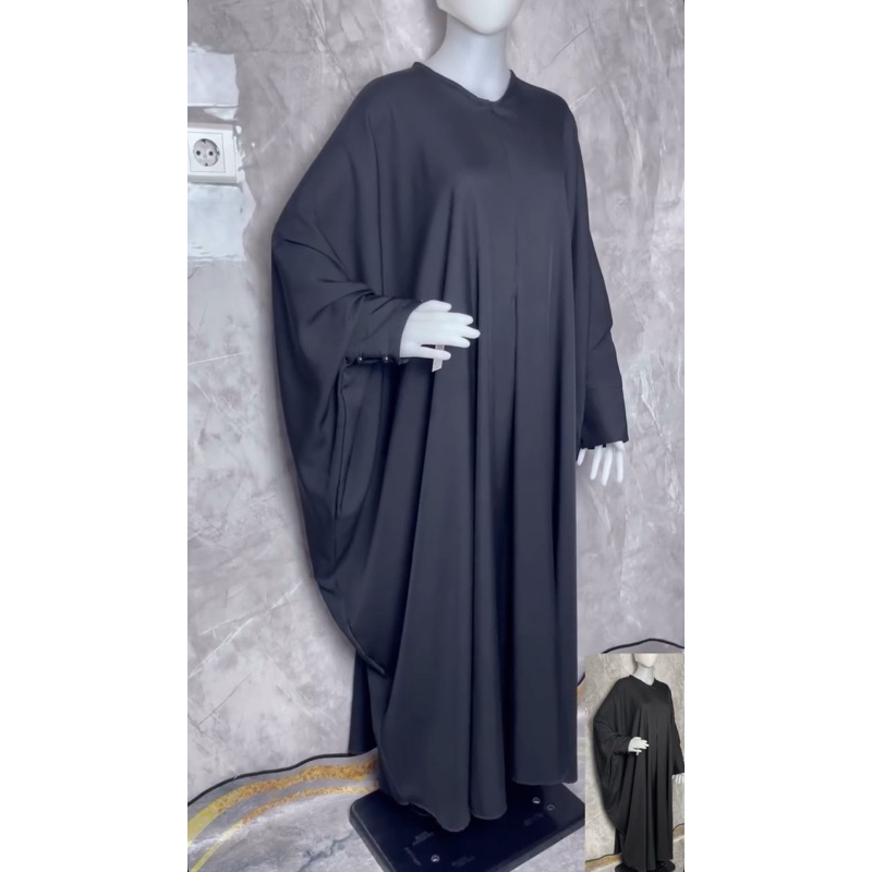 abaya kaftan hitam