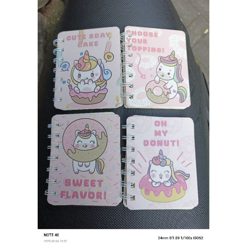 

Buku Tulis Notebook Spiral A7 Ring cover 3D doubel sampul memo