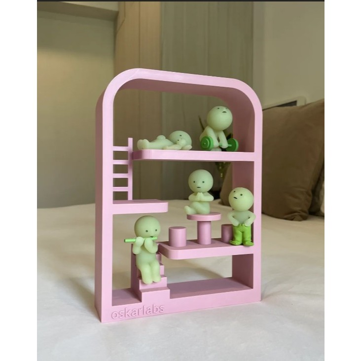 Smiski House Display Shelf Collectible Pajangan Koleksi Mainan Fure Blind Box