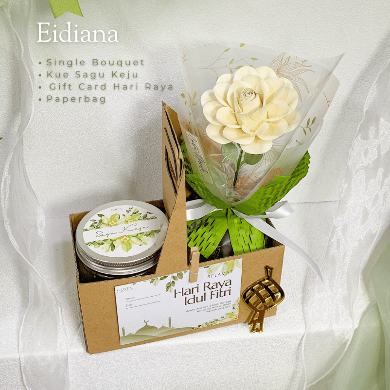 

Eidiana Hampers Lebaran Parcel Parsel Ramadhan Eid Gift Ramadan Hadiah Kue Kering Buket Bunga Pajangan