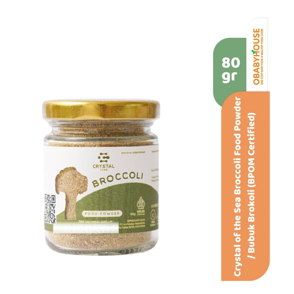 

Crystal of the Sea Broccoli Food Powder / Bubuk Brokoli 80 gr (BPOM Certified)