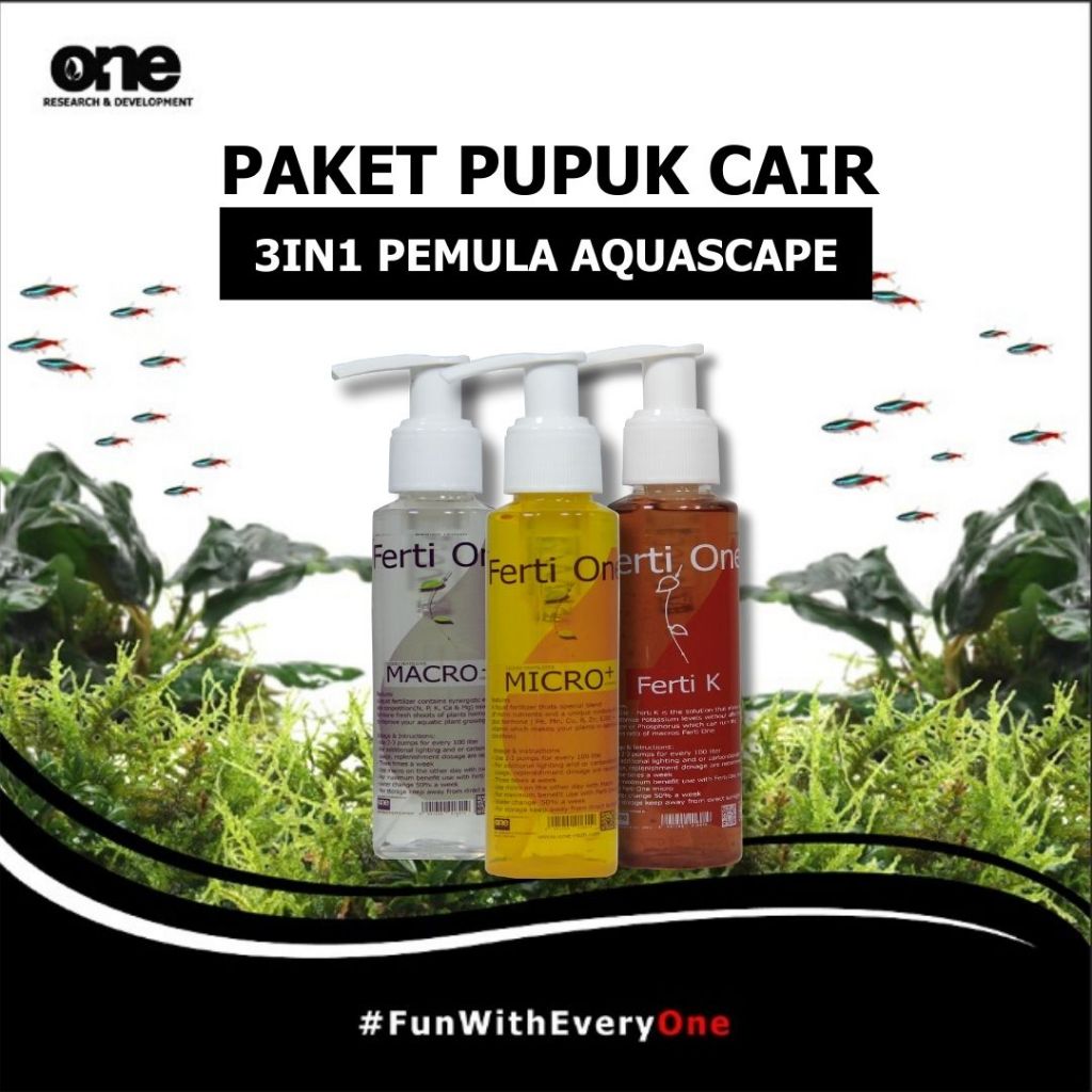 3in1 Paket Pupuk Cair Pemula Aquascape