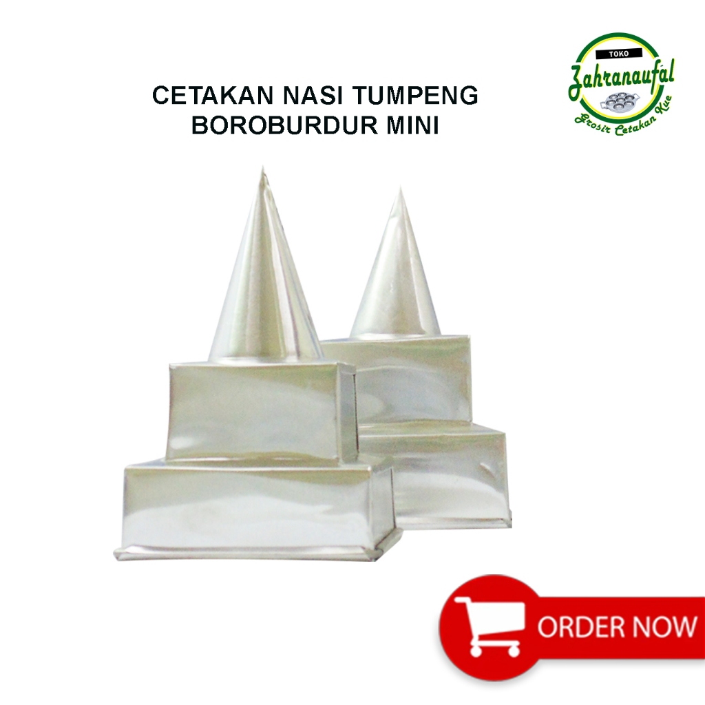 CETAKAN NASI TUMPENG CANDI BOROBUDUR KOTAK UKURAN KECIL