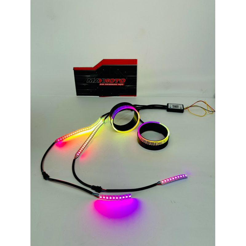 SLIM SHROUD+DEVIL BILED RGB BELANG MAXMOTO 5D Slim BILED 2.5&3in RGB APP/SHROUD VIETNAM