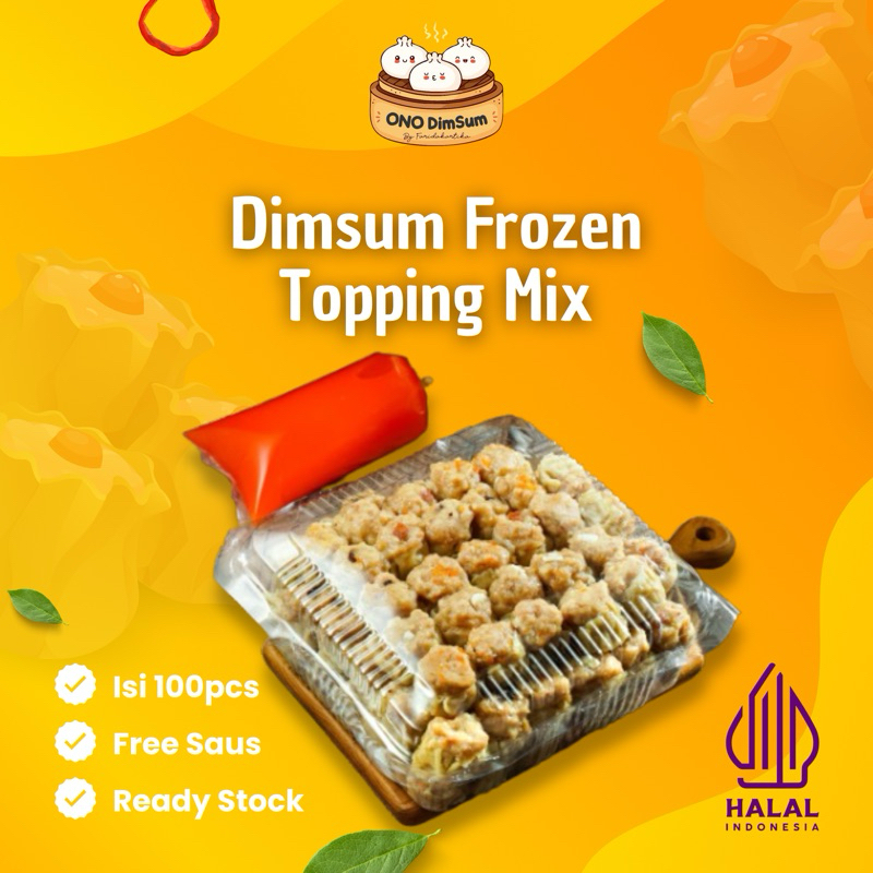 

ONO DIMSUM | DIMSUM AYAM TOPPING MIX ISI 100 | DIMSUM FROZEN