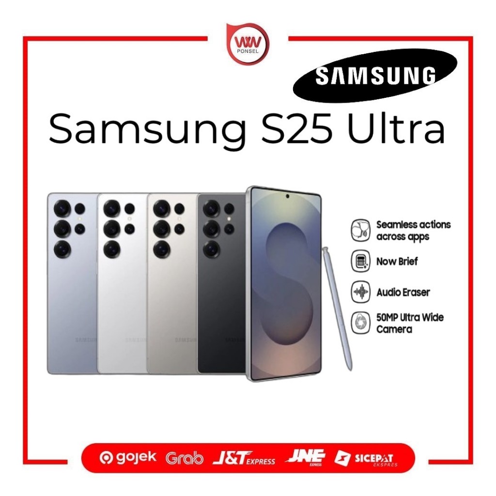 Hp Samsung S25 Ultra Ram 12GB Internal 512GB Garansi Resmi