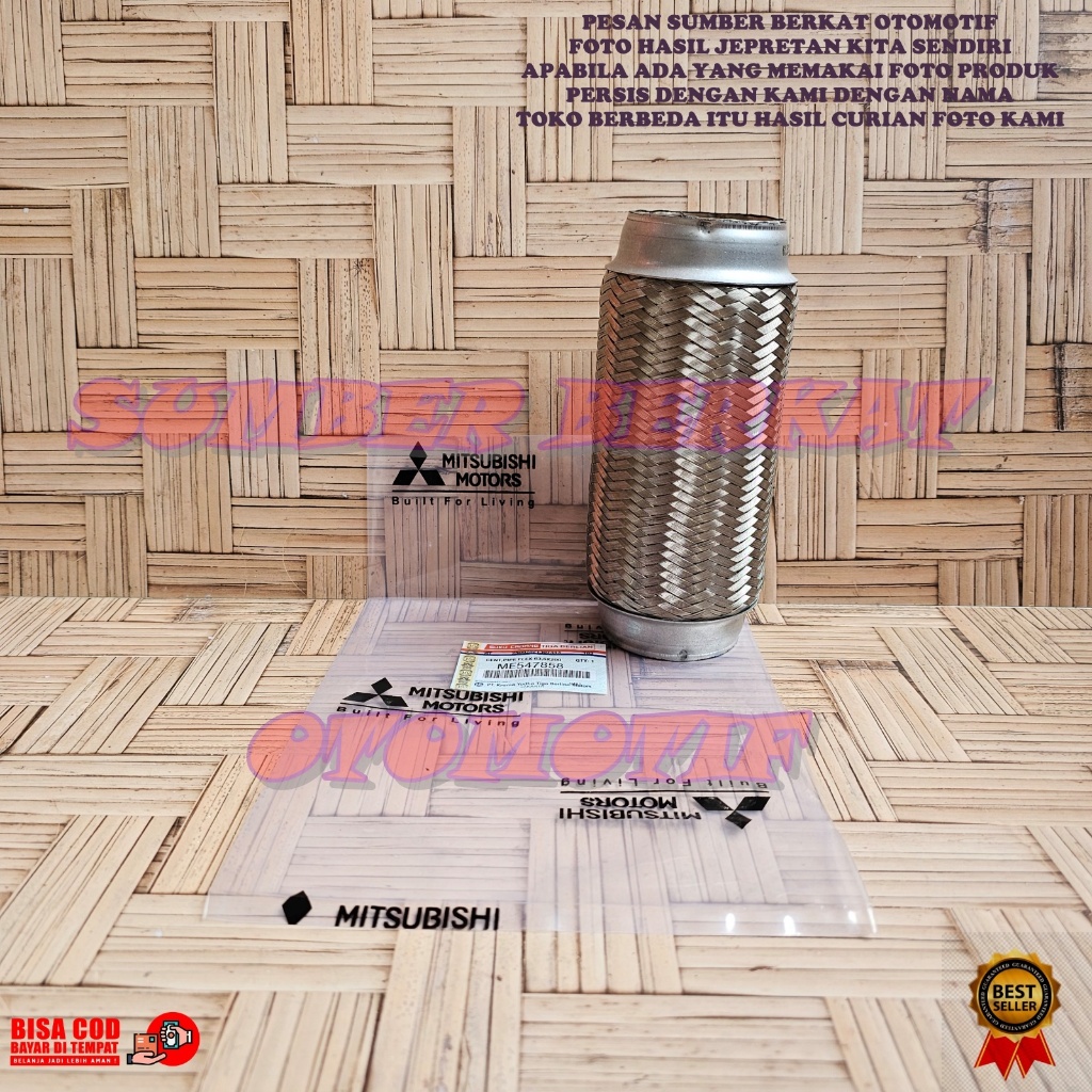 SAMBUNGAN KENALPOT FLEKSIBLE MITSUBISHI PS125 CANTER PS100 PS136 PS135 63,3X3X200