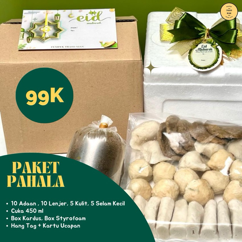 

Hampers Lebaran Idul Fitri Ramadhan Pempek Palembang Traso Nian - PAKET PAHALA (30 pcs Pempek)