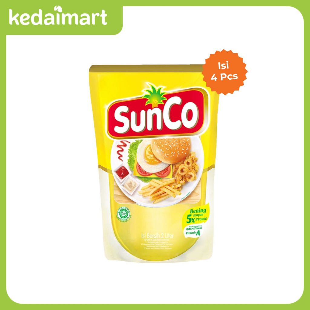 

Sunco Minyak Goreng Pouch 2 L x 4 Pcs