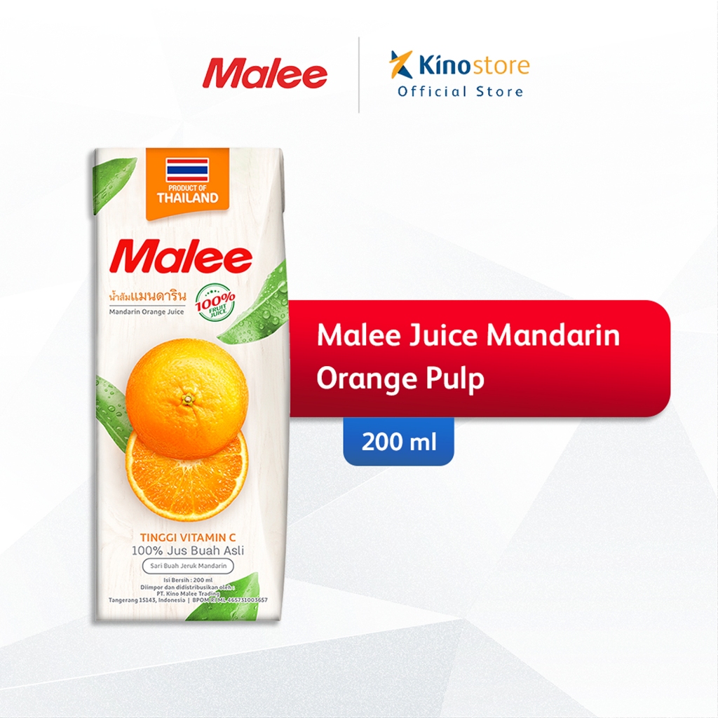 

Malee Juice Mandarin Orange Pulp 200ml