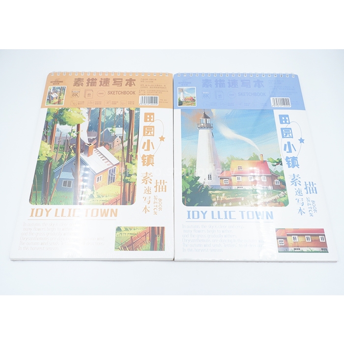 

Sketchbook Motif Idyllic Town 8K 45 lbr 100gsm