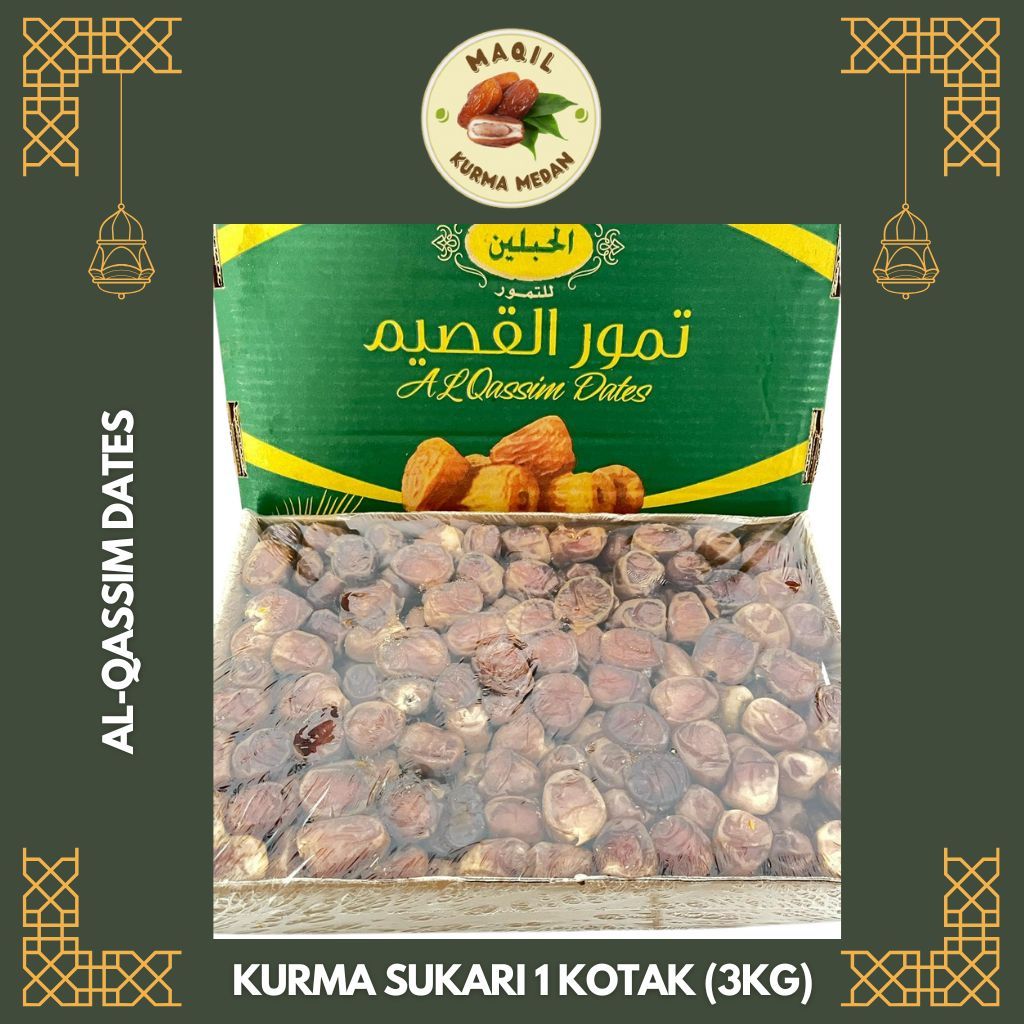 

Kurma Sukari AL-Qasim Dates 1 Kotak (3Kg)