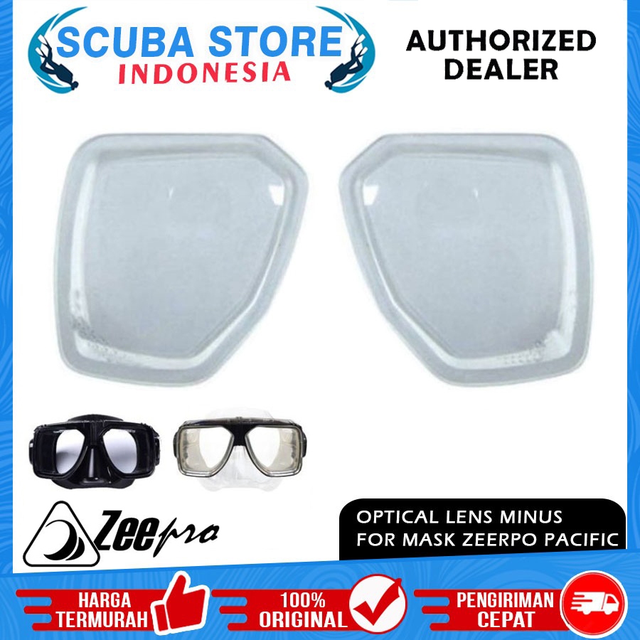 Optical Lens Minus For Mask Snorkling Snorkeling Scuba Diving Freedive Zeepro Pacific Lensa Kaca Min