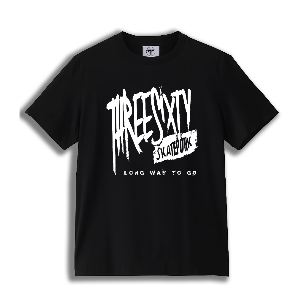 T-shirt Threesixty Skatepunk - LONG WAY TO BE V.2 | Kaos Band Threesixty Skatepunk Premium
