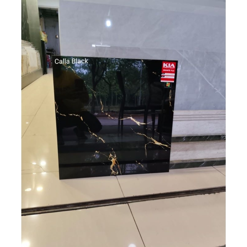 GRANITE LANTAI 60X60 CALLA BLACK GOLD / GLAZED POLISHED / PRIME