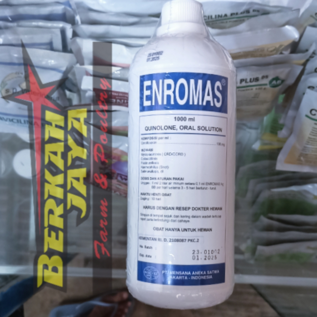 ENROMAS Obat Ayam CRD Snot Cholera Diare - 1 liter