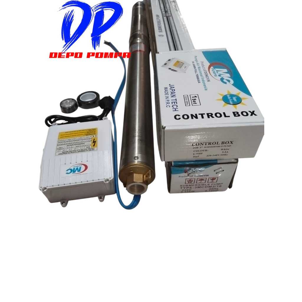 Pompa MC PUMP/Pompa Satelit Nasional MC 3 Inch 0.75 HP+control box