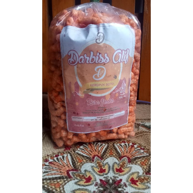 

krupuk ikan tongkol /stik soto pedas dan original 500gram