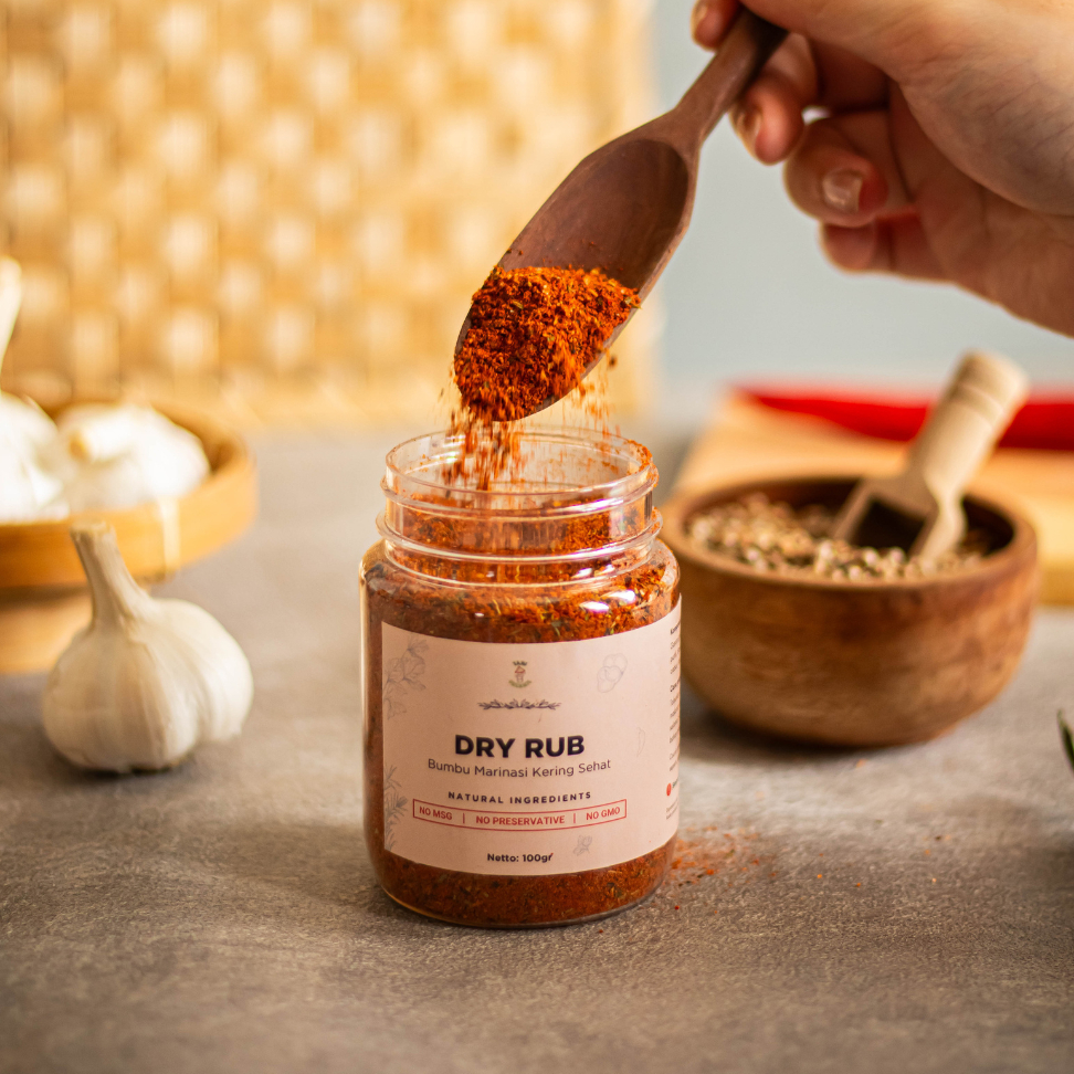 

Tani Organic Dry Rub Bumbu Marinasi Serba Guna Rendah Lemak Spices Cajun Seasoning BBQ Grill 100 gram - House Blend Dry Rub Bumbu Marinasi Mix Mix MixMix Tani Organic