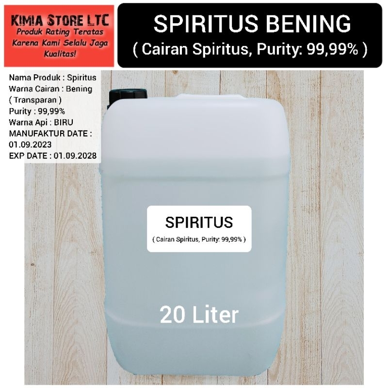 SPIRITUS BENING 20LITER / SPIRTUS BENING 20LITER ( KADAR 100% )