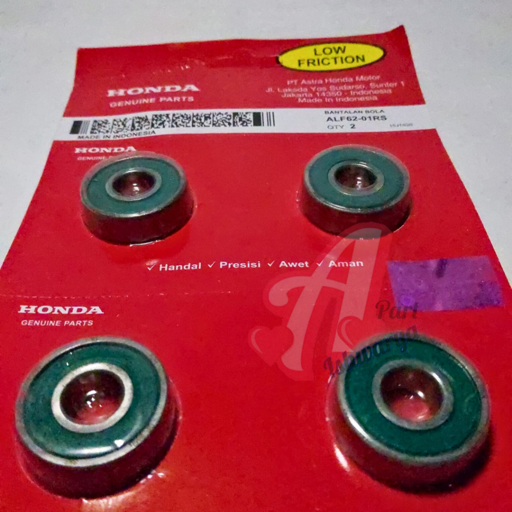 BEARING LAHER 6201 KLAKER RODA DEPAN AHM VARIO BEAT SPACY 4PCS BEARING KLAKER LAHAR RODA DEPAN 6201