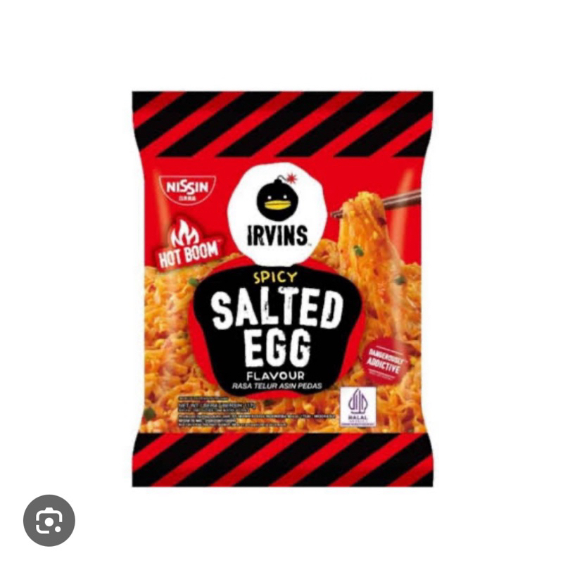 

Nissin IRVINS mie Salted Egg Spicy 117 gram