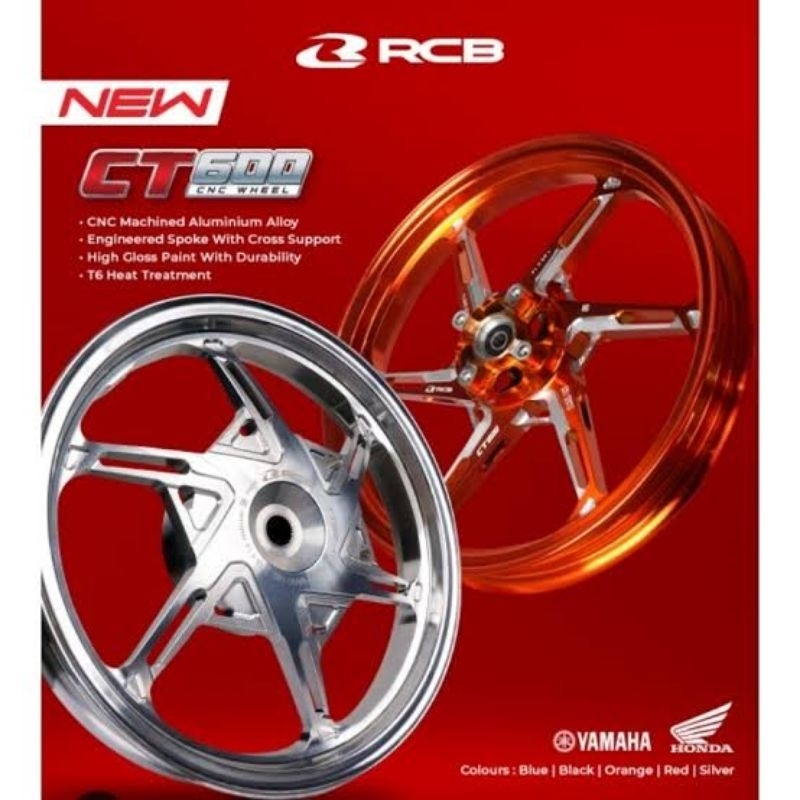 VELG RCB CT600 RING 14 MOTOR HONDA VARIO 125 150 HONDA CLICK PNP