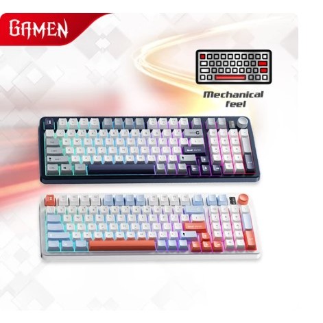 GAMEN Keyboard Membrane Feel Mengetik Seperti Keyboard Mechanical GK300