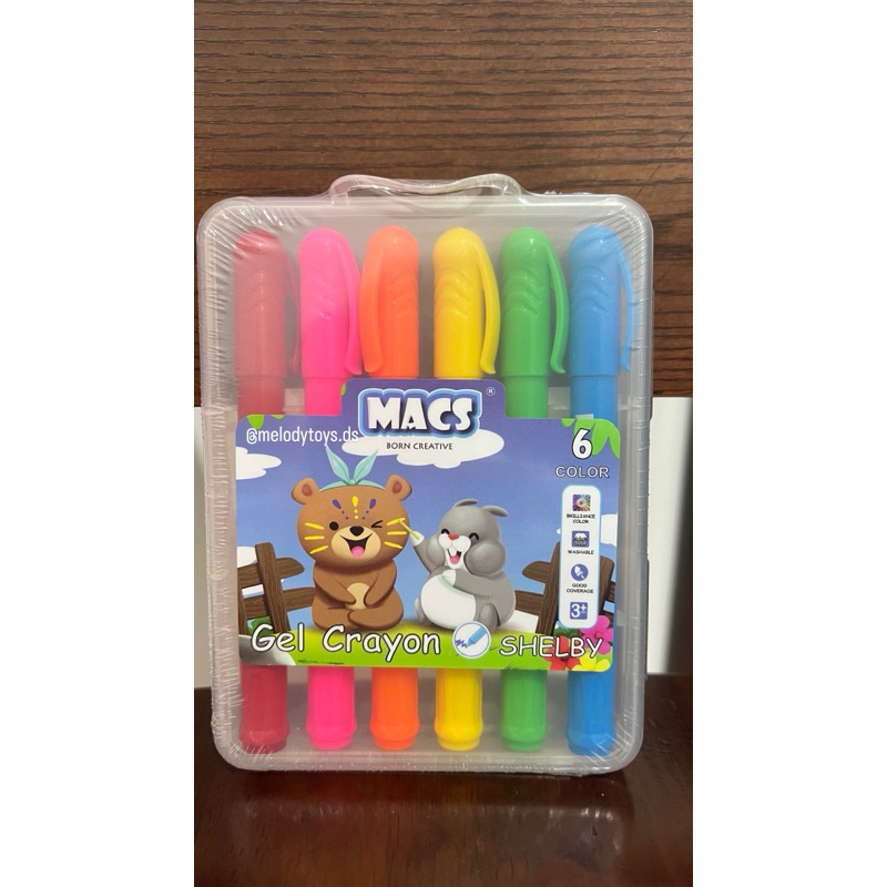 

Macs Gel Crayon 6 Warna Colours