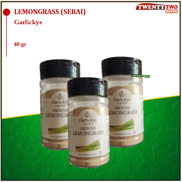 

Garlickys Bumbu Dasar Dapur Masak Bubuk Herbs & Spices PRemium Lemongrass/ Serai SerehBubuk 40gr