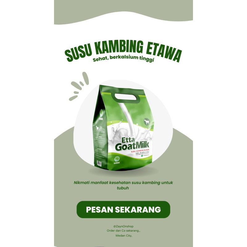 

ETTA GOAT MILK ORIGINAL, ETTA GOAT MILK AREN, ETTA GOAT MILK COKLAT