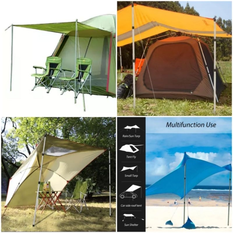 Tiang tenda teleskopik stainless steal