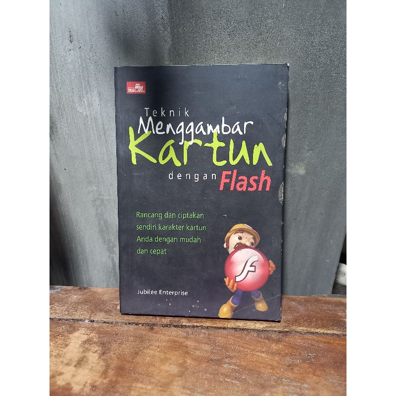 buku teknik menggambar kartun dengan flash